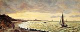 Seascape, The Beach at Sainte-Adresse by Frederic Bazille